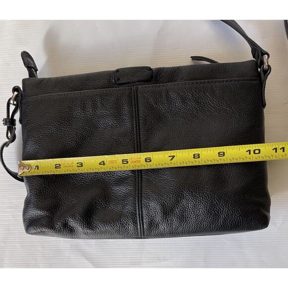 Brighton Black Python Pretty Tough Studded City Crossbody Bag Purse - Picture 9 of 10